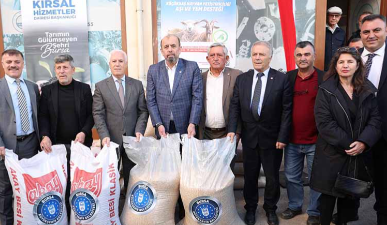 Bursa’da kırsal kalkınmaya yönelik çalışmalarını sürdüren Büyükşehir Belediyesi, küçükbaş hayvan