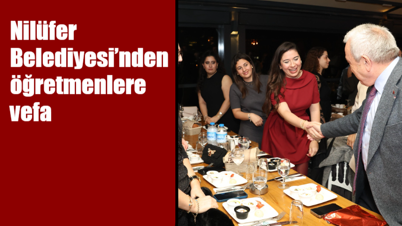 Nilüfer Belediyesi, 24 Kasım Öğretmenler Günü’nde eğitimcileri yalnız bırakmadı. Düzenlenen