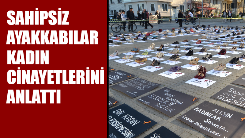 Bursa'nın Mudanya ilçesinde 25 Kasım Kadına Yönelik Şiddete Karşı Uluslararası