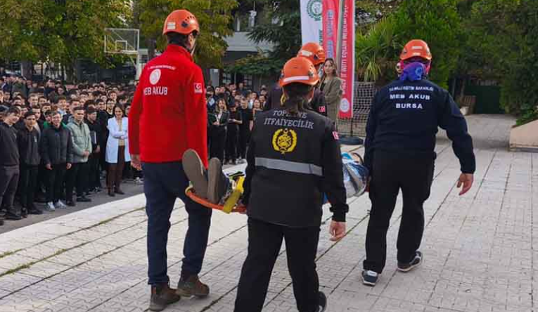 12 Kasım Afet Farkındalık Günü etkinlikleri kapsamında, Bursa İl Millî