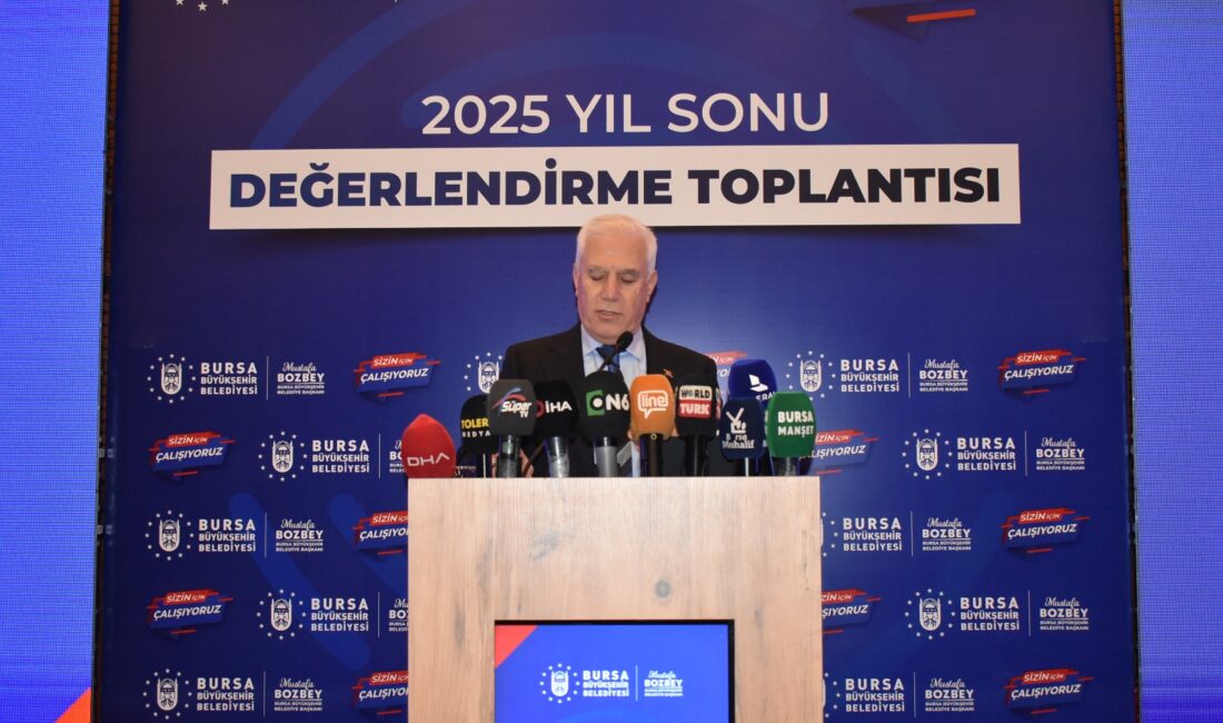 Bursa Büyükşehir Belediye Başkanı Mustafa Bozbey, 2025 yılı hizmetlerini değerlendirdiği
