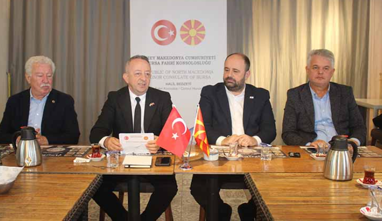 Bursa’daki Rumeli kökenli sivil toplum kuruluşlarının başkanları, Kuzey Makedonya Bursa