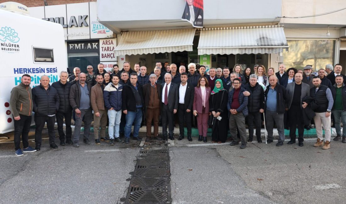 Nilüfer Belediye Başkanı Şadi Özdemir, Hasanağa Mahallesi’nde vatandaşlarla bir araya