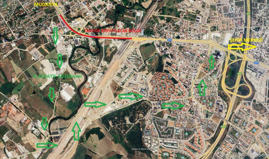  Bursa’da Nilüfer, Osmangazi ve Mudanya ilçelerini birbirine bağlayarak bölgedeki