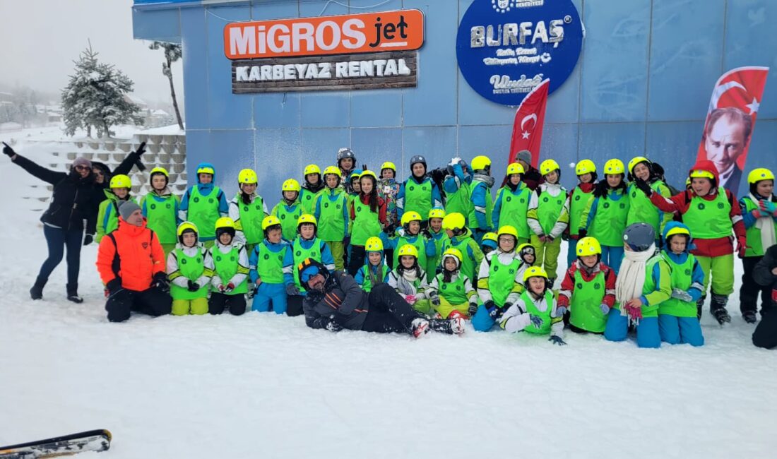 Bursa Büyükşehir Belediyesi’nin düzenlediği ‘Kayak Projesi’ kapsamında Uludağ ile ilk