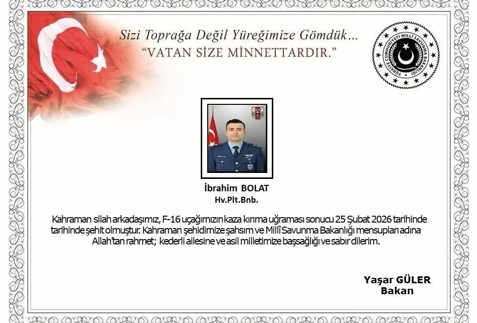 İsmail Ustaoğlu, gece saatlerinde Balıkesir Ana Jet Üssü’nden kalkan