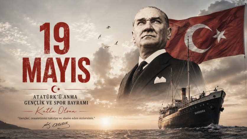 Büyük Önder Gazi Mustafa Kemal Atatürk'ün 19 Mayıs 1919'da düşmanın