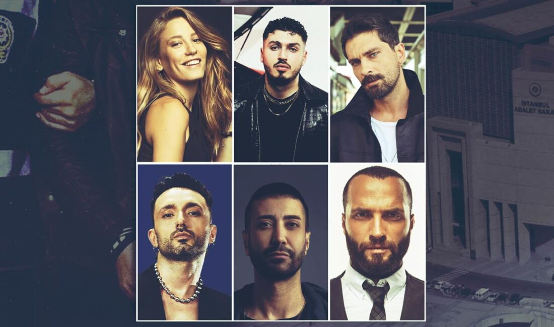 İstanbul’da düzenlenen uyuşturucu operasyonunda aralarında Serenay Sarıkaya, Tan Taşcı, Mabel