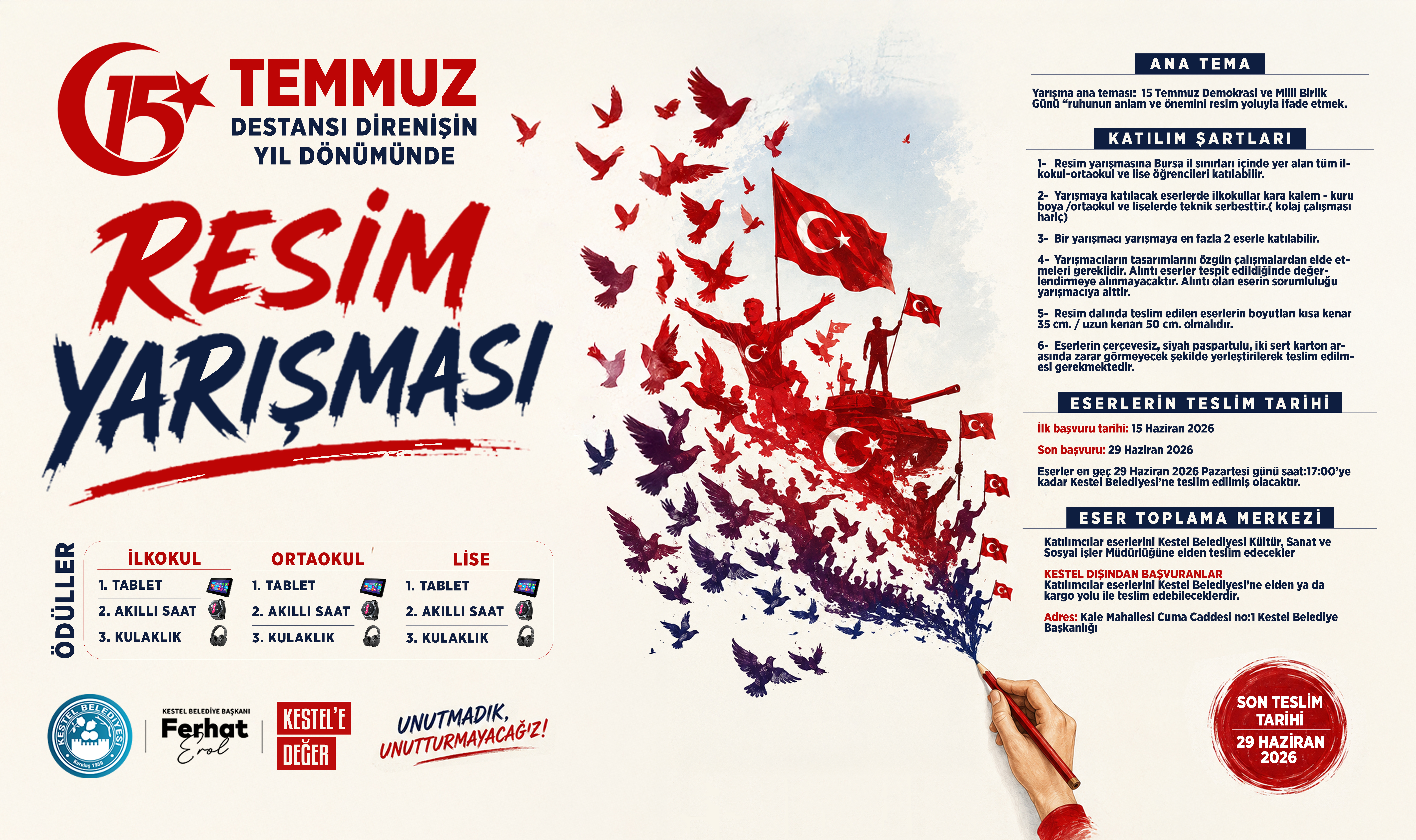 Kestel Belediyesi, 15 Temmuz Demokrasi ve Milli Birlik Günü’nün anlam