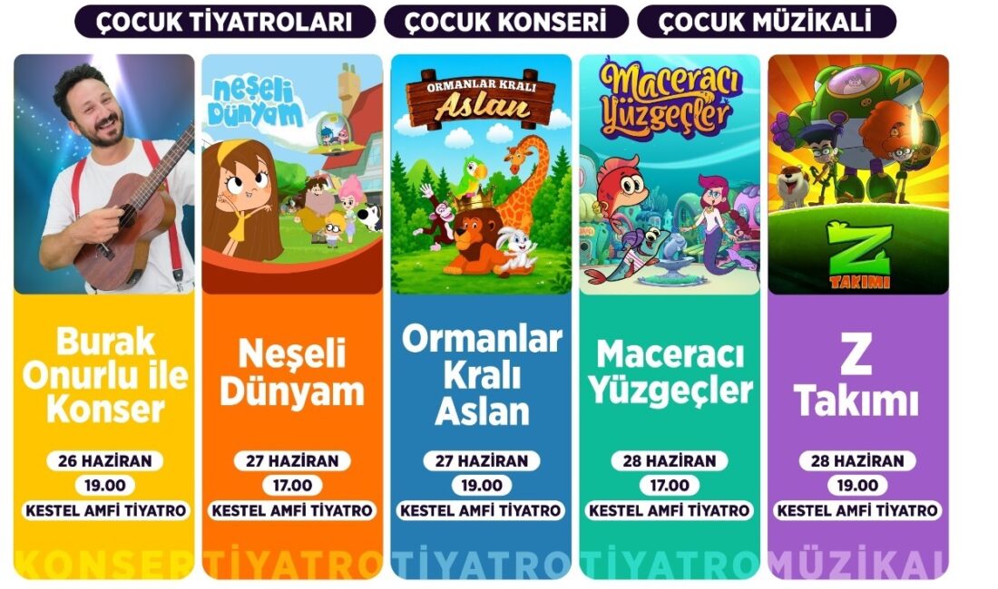 Kestel Belediyesi, eğitim öğretim yılını tamamlayan çocuklar için birbirinden renkli