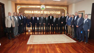 Osmangazi Belediye Başkanı Erkan Aydın ile Bursa Büyükşehir Belediyesi Başkan
