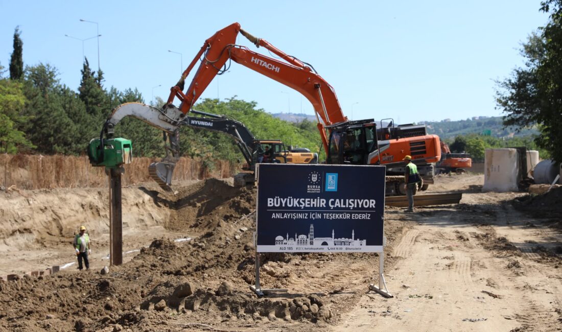 Bursa Büyükşehir Belediyesi, il genelinde altyapıyı güçlendirme hedefiyle Osmangazi İlçesinde