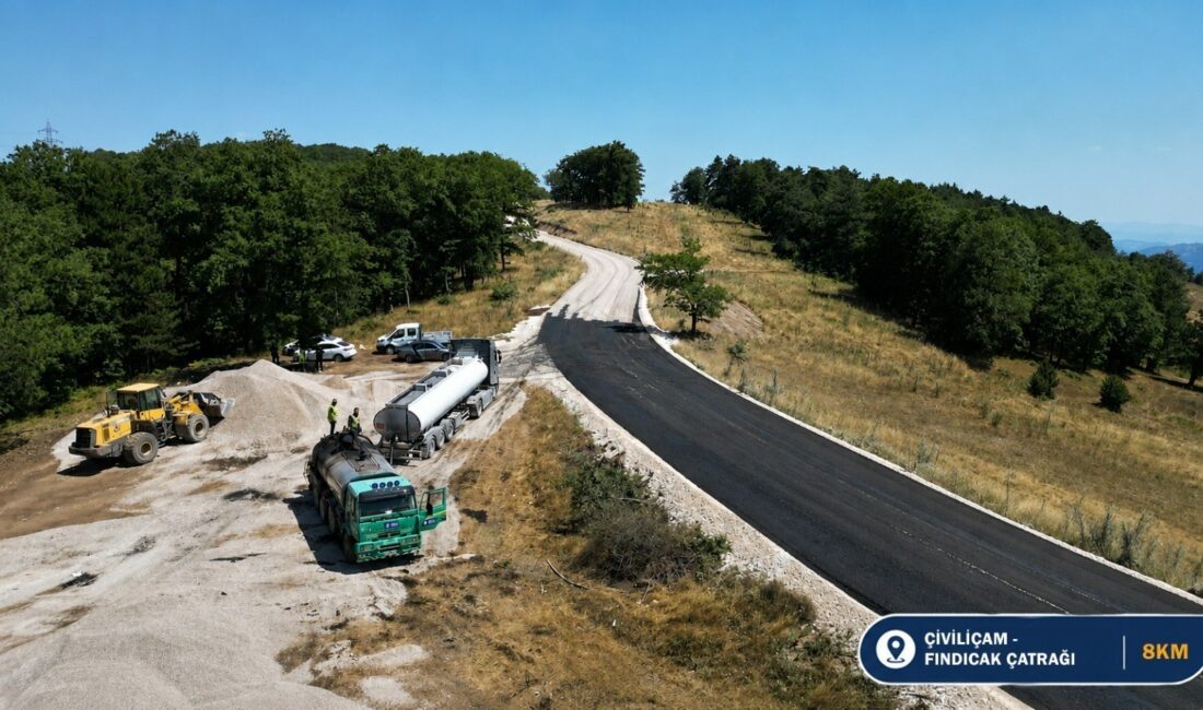 Bursa Büyükşehir Belediyesi, kırsal mahallelerde ulaşım ağını güçlendirecek yatırımlar çerçevesinde