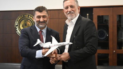 Bursa Ticaret ve Sanayi Odası'nda (BTSO), VatanJet yöneticileri ile gerçekleştirilen